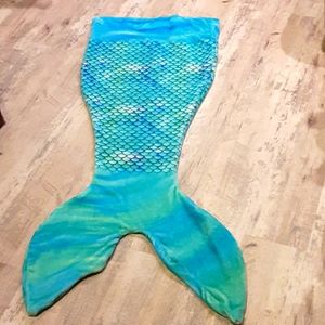 Mermaid tail blanket.